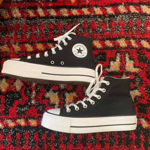 NWB, chuck taylor all stars lift high black and white - Picture 3 of 7